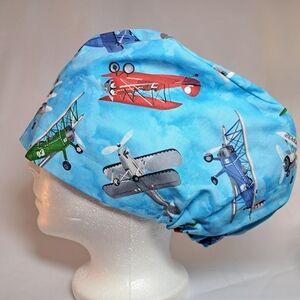 NEW Aviation Print EURO Style Surgical Scrub Cap